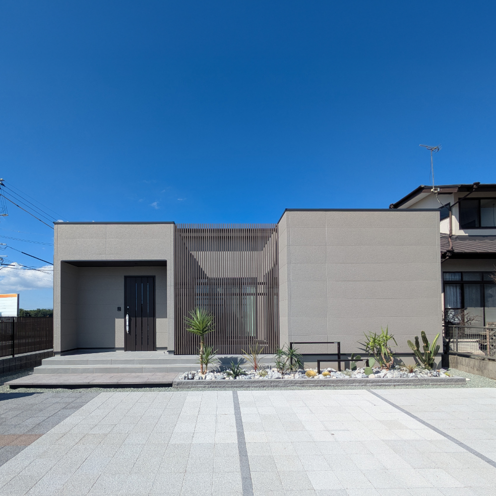 合志市豊岡 平屋モデルハウス外観